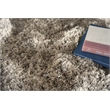 Sumo Shag Handloomed Polyester/Microfiber Taupe 9'x12' Area Rug
