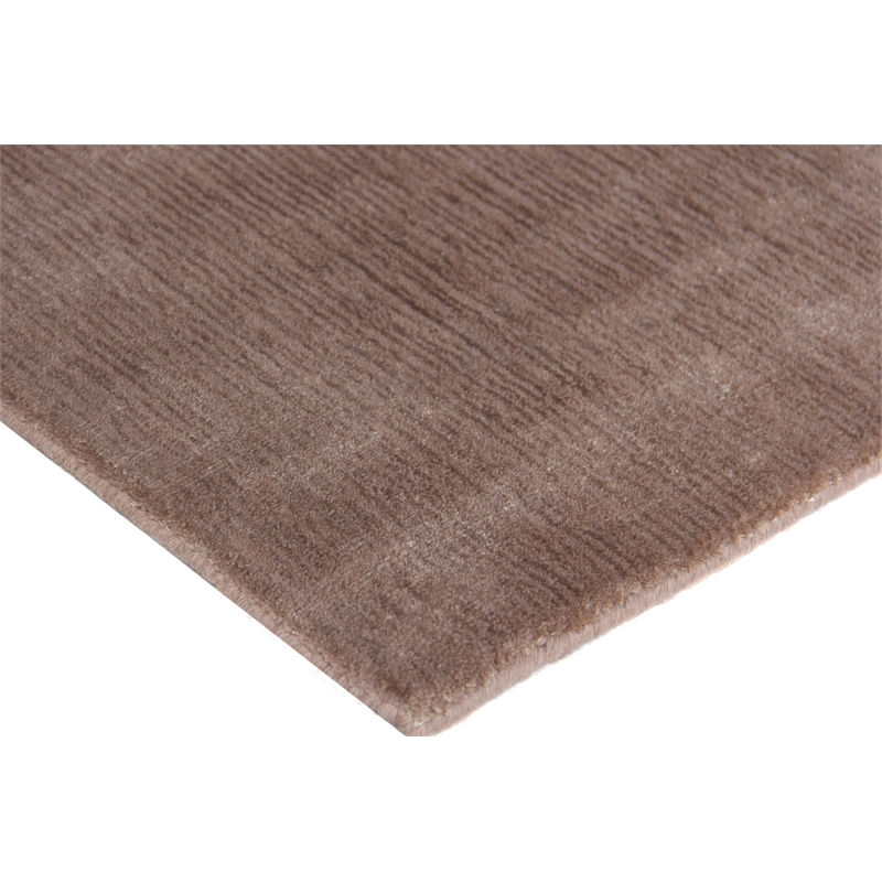 Smart Gem Handloomed Wool/Viscose Mink 12'x15' Area Rug