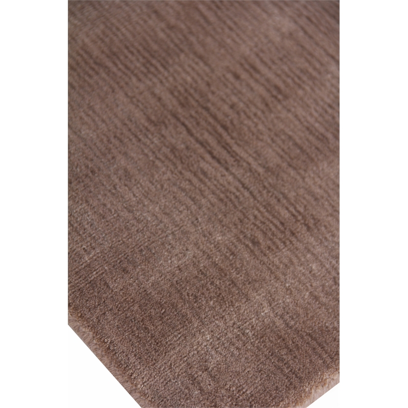 Smart Gem Handloomed Wool/Viscose Mink 12'x15' Area Rug