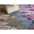Solara Hand-Tufted New Zealand Wool Pink/Blue/Multi 8'x10' Area Rug