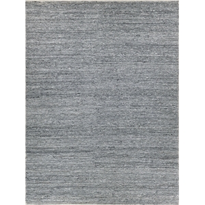 Sorrento Flatweave New Zealand Wool Dark Silver 10'x14' Area Rug
