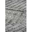 Smooch Geo Handloomed Bamboo Silk Aqua 10'x14' Area Rug