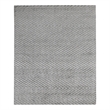Smooch Geo Handloomed Bamboo Silk Aqua 10'x14' Area Rug