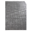 Smooch Geo Handloomed Bamboo Silk Dark Gray 6'x9' Area Rug