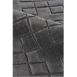 Smooch Geo Handloomed Bamboo Silk Dark Gray 6'x9' Area Rug