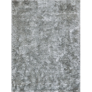 Sumo Shag Handloomed Polyester/Microfiber Gray 8'x10' Area Rug