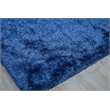 Sumo Shag Handloomed Polyester/Microfiber Navy 2'x3' Area Rug
