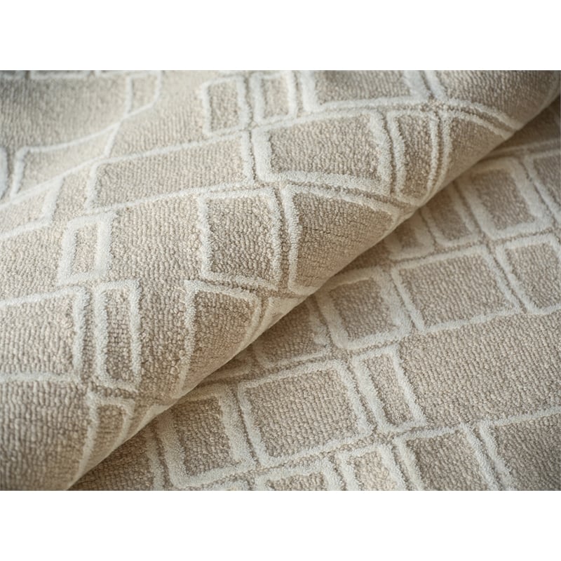 Soho Hand-Tufted New Zealand Wool Beige/Ivory 15'x20' Area Rug