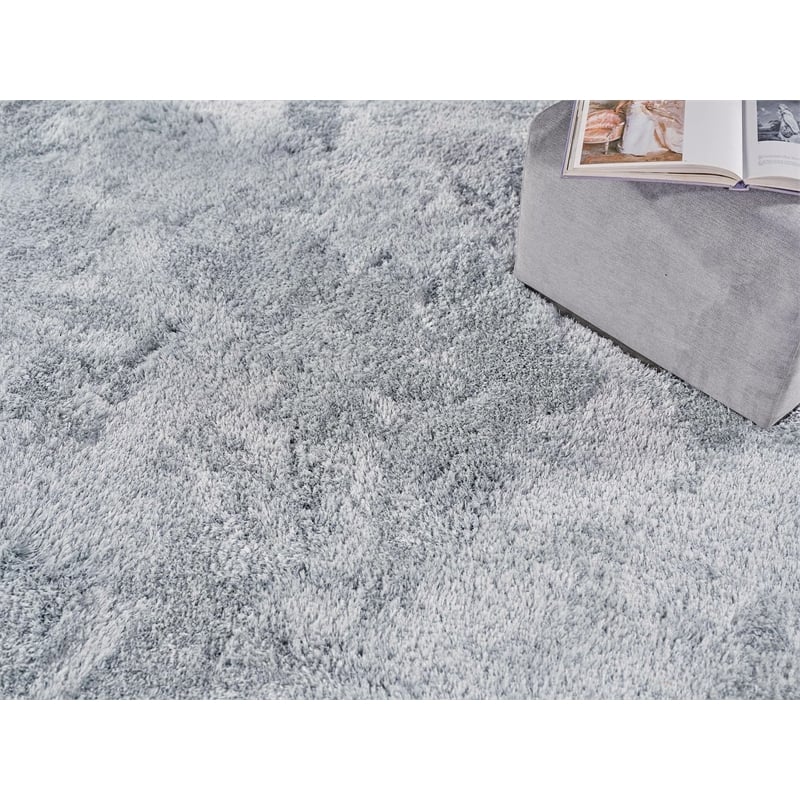 Sumo Shag Hand-Knotted New Zealand Wool Ivory 5'x8' Area Rug