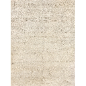Sumo Shag Hand-Knotted New Zealand Wool Ivory 9'6&quotx13'6&quot Area Rug