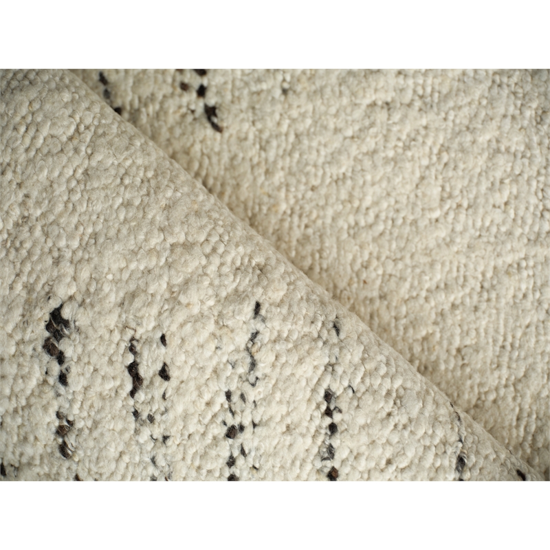 Sunstone Flatweave Wool Ivory/Black 12'x15' Area Rug