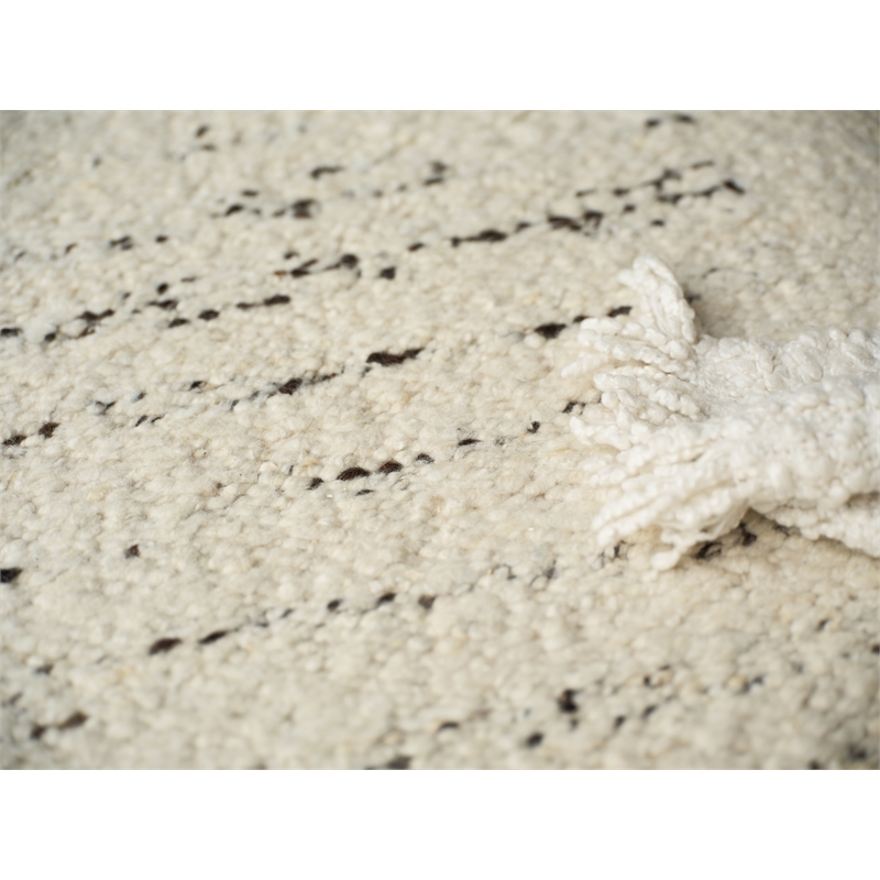 Sunstone Flatweave Wool Ivory/Black 12'x15' Area Rug