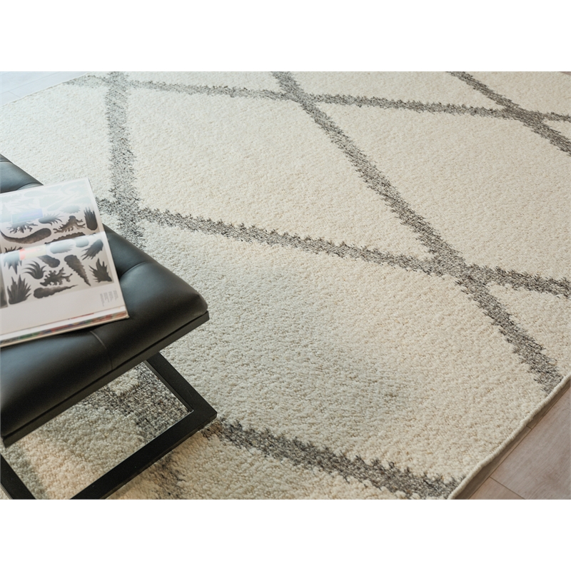Sunstone Flatweave Wool Ivory/Black 12'x15' Area Rug