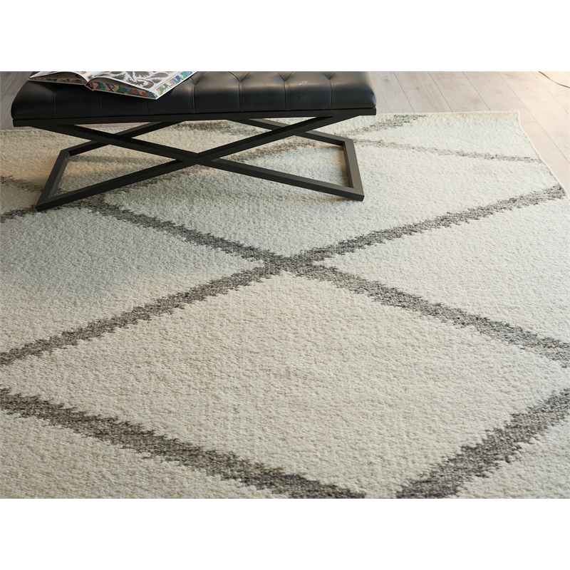 Sunstone Flatweave Wool Ivory/Black 12'x15' Area Rug