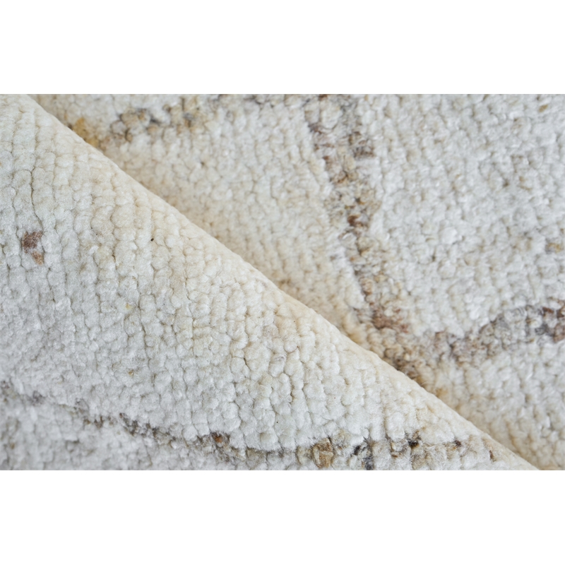 Tahoe Hand-Knotted Wool White/Beige 14'x18' Area Rug
