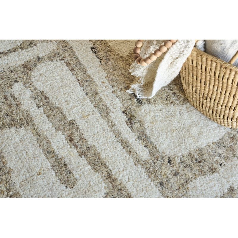 Tahoe Hand-Knotted Wool Beige/Ivory 12'x15' Area Rug