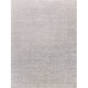 Tangaro Handloomed Bamboo Silk/Banana Silk Light Silver 8'x10' Area Rug
