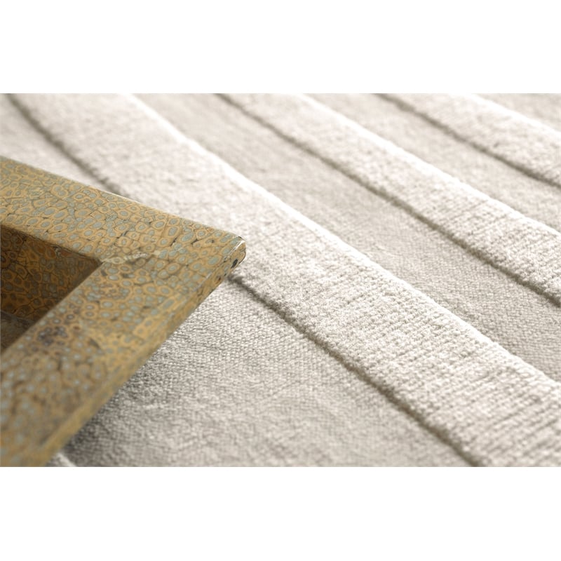 Tempo Handloomed New Zealand Wool Light Silver 8'x10' Area Rug