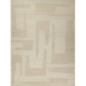 Sunstone Flatweave Wool Ivory/Cream 8'x10' Area Rug