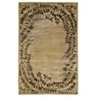 Super Tibetan Hand-Knotted Wool/Bamboo Silk Beige 5'6