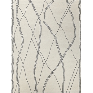 Tangiers Hand-Tufted New Zealand Wool Ivory/Black 14'x18' Area Rug