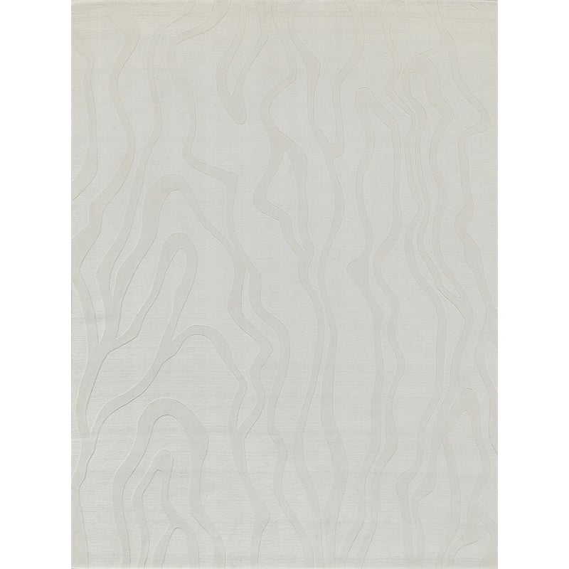 Tempo Handloomed New Zealand Wool Ivory 10'x14' Area Rug