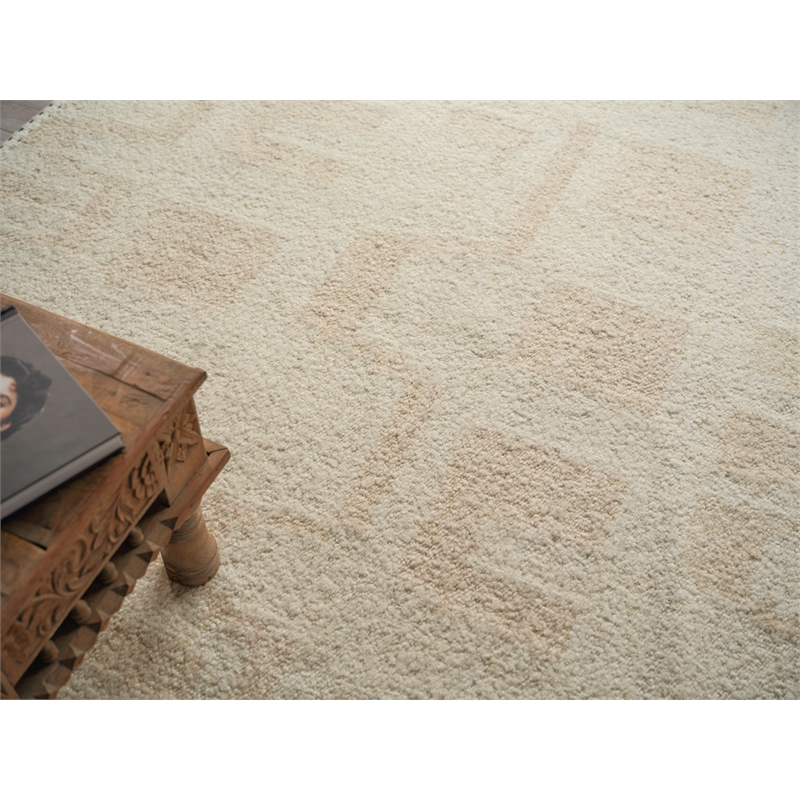 Sunstone Flatweave Wool Ivory/Beige 10'x14' Area Rug