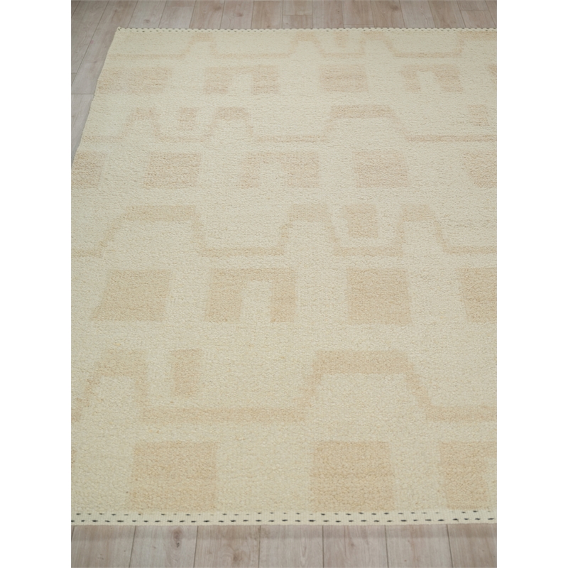 Sunstone Flatweave Wool Ivory/Beige 12'x15' Area Rug