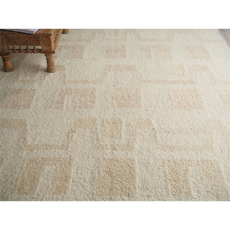 Sunstone Flatweave Wool Ivory/Beige 14'x18' Area Rug