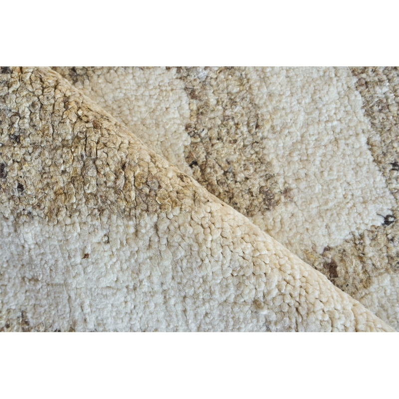 Tahoe Hand-Knotted Wool Beige/Ivory 6'x9' Area Rug