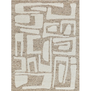 Tahoe Hand-Knotted Wool Beige/Ivory 9'x12' Area Rug