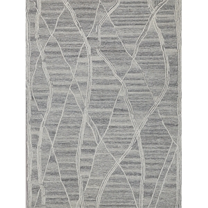 Tangiers Hand-Tufted New Zealand Wool Gray/Ivory 9'x12' Area Rug