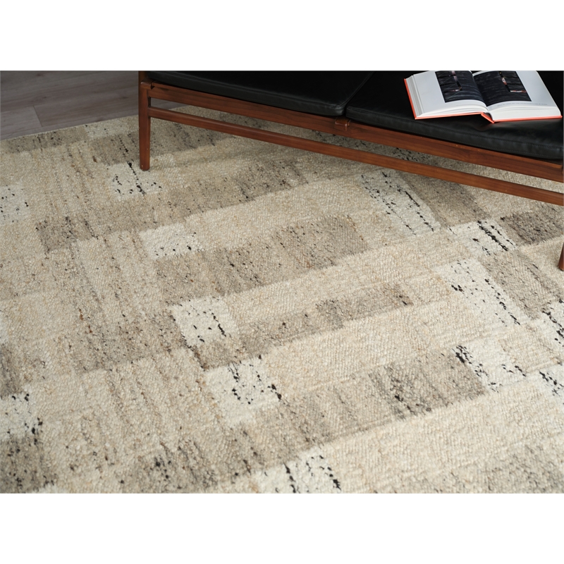 Sunstone Flatweave Wool Beige/Brown 12'x15' Area Rug