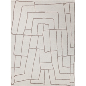Tangiers Hand-Tufted New Zealand Wool Ivory/Beige 10'x14' Area Rug