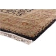 Super Fine Tabriz Hand-Knotted New Zealand Wool Black 15'x20' Area Rug