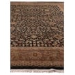 Super Fine Tabriz Hand-Knotted New Zealand Wool Black 15'x20' Area Rug