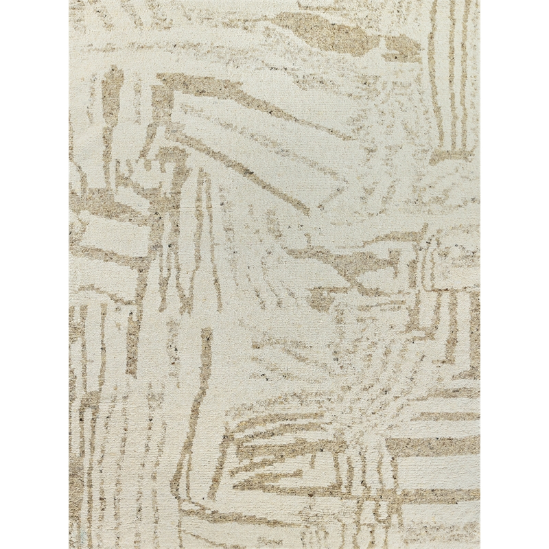Tahoe Hand-Knotted Wool Ivory/Beige 6'x9' Area Rug