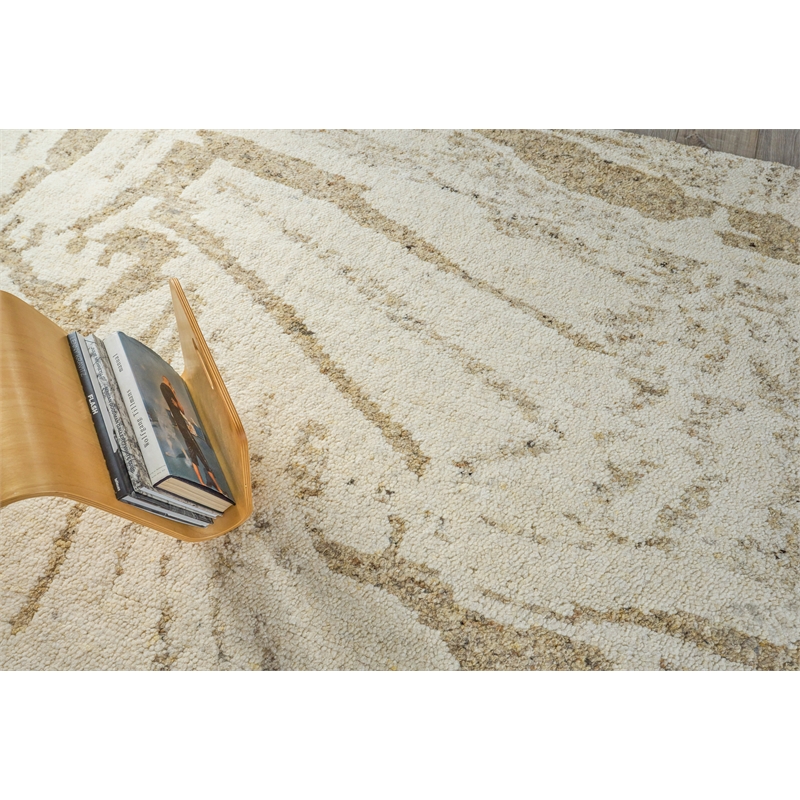 Tahoe Hand-Knotted Wool Ivory/Beige 8'x10' Area Rug