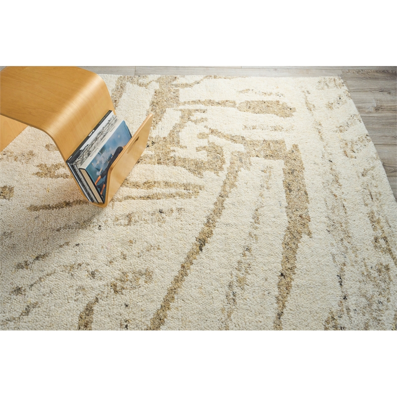 Tahoe Hand-Knotted Wool Ivory/Beige 8'x10' Area Rug