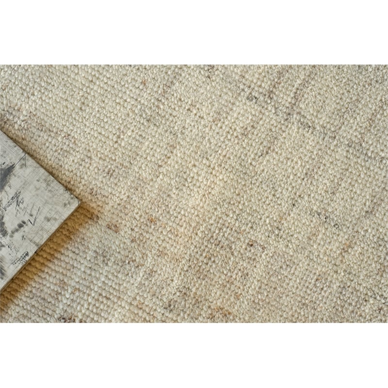 Talido Hand-Knotted New Zealand Wool Ivory 12'x15' Area Rug