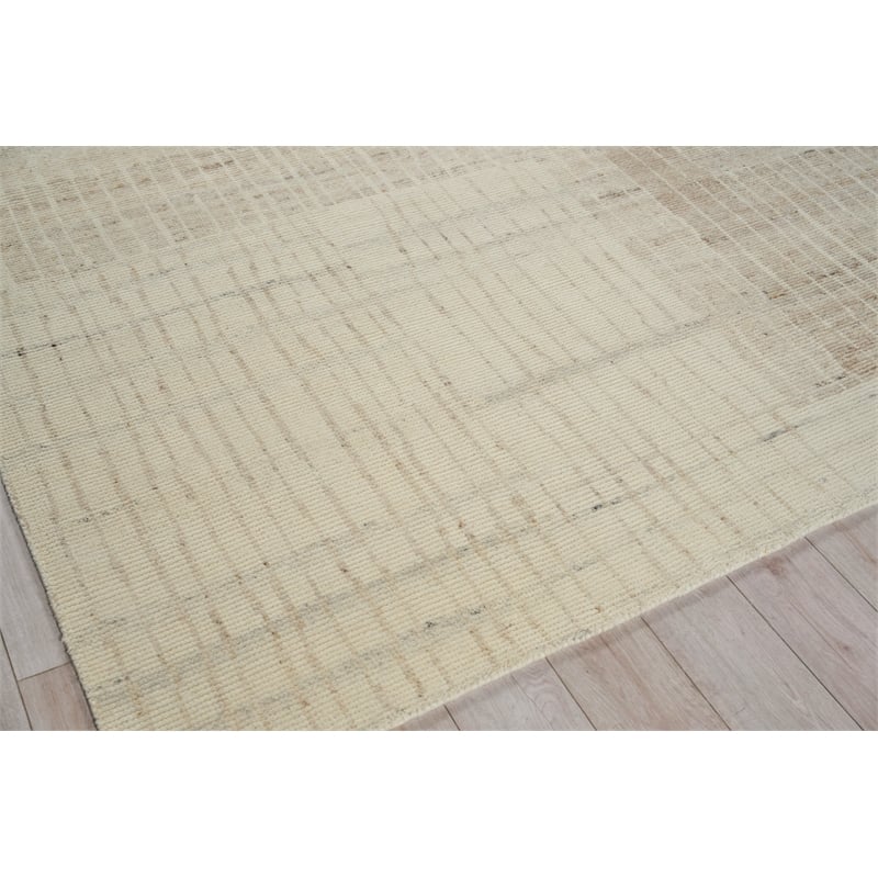 Talido Hand-Knotted New Zealand Wool Ivory 14'x18' Area Rug