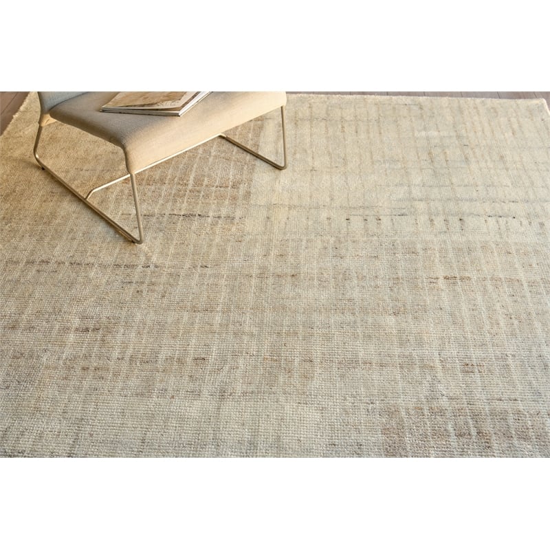 Talido Hand-Knotted New Zealand Wool Ivory 15'x20' Area Rug