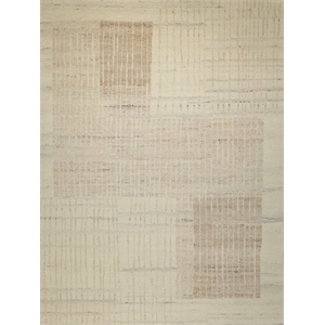 Talido Hand-Knotted New Zealand Wool Ivory 6'x9' Area Rug