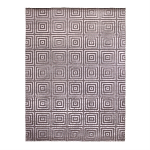 Super Tibetan Hand-Knotted Wool/Bamboo Silk Silver/Gray 12'x15' Area Rug