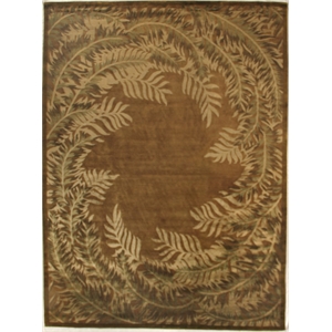 Super Tibetan Hand-Knotted Wool/Bamboo Silk Sage 9'x12' Area Rug