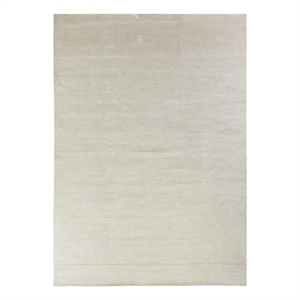 Super Tibetan Hand-Knotted Wool/Bamboo Silk Ivory 9'x12' Area Rug
