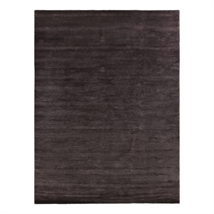 Super Tibetan Hand-Knotted Wool/Bamboo Silk Chocolate 9'x12' Area Rug