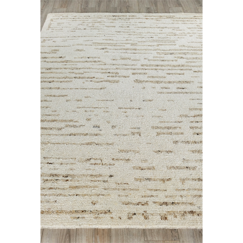 Tahoe Hand-Knotted Wool Ivory/Beige 12'x15' Area Rug