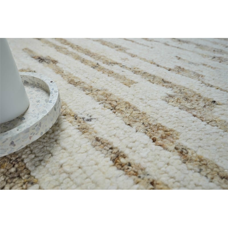 Tahoe Hand-Knotted Wool Ivory/Beige 14'x18' Area Rug