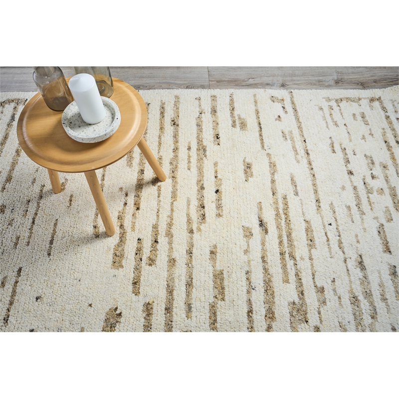 Tahoe Hand-Knotted Wool Ivory/Beige 8'x10' Area Rug